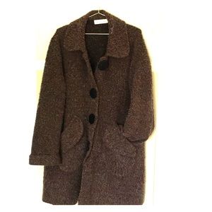 Willow knee length knit cardigan with pockets